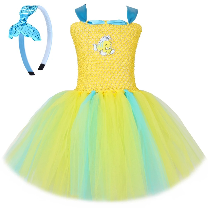 Baby Clothing Dresser - Bot Clownvis Tutu Jurk Meisjes Oceaan