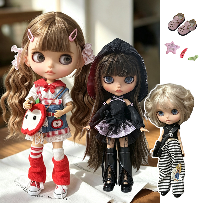 Baby Clothing Usa - Kleding voor Blythe-pop, donkere nachtcollectie, jurk,