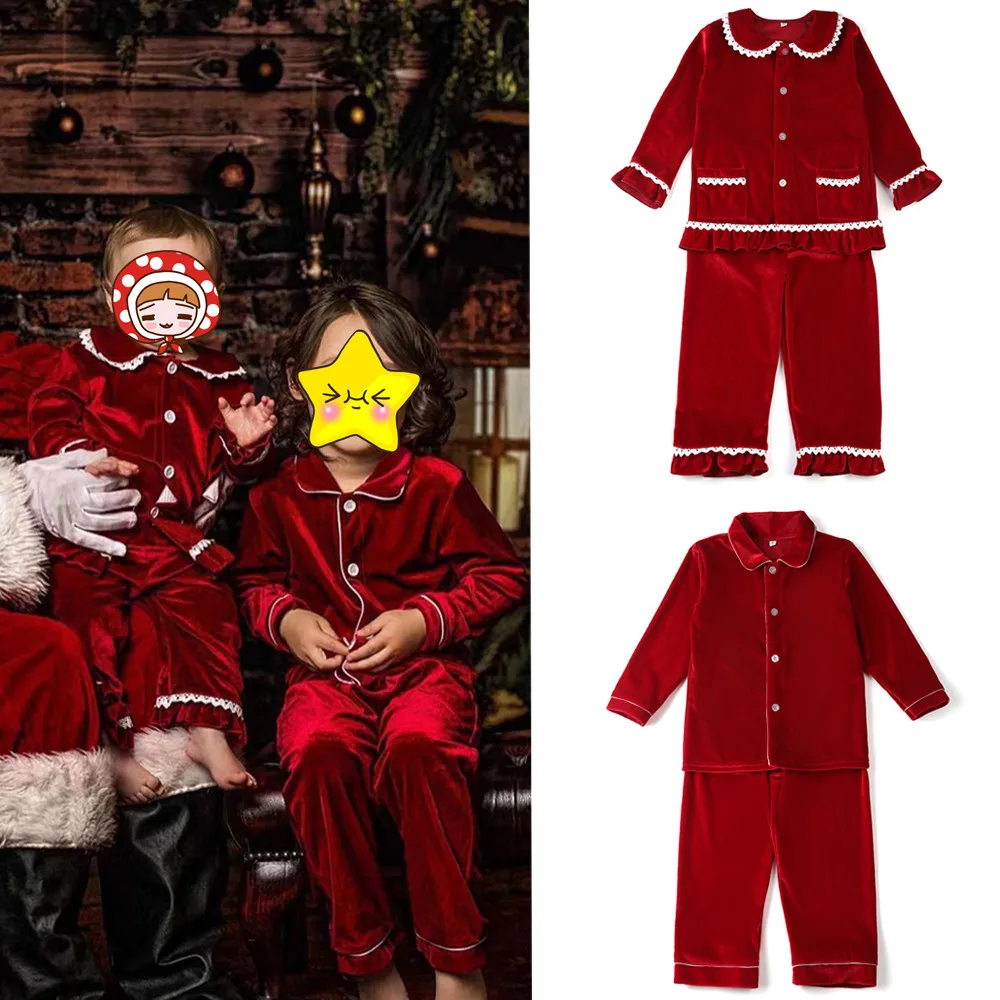 Baby Clothing Dividers - Ruffkids Fluwelen Babykleding Kinderpyjama Familie Bijpassende