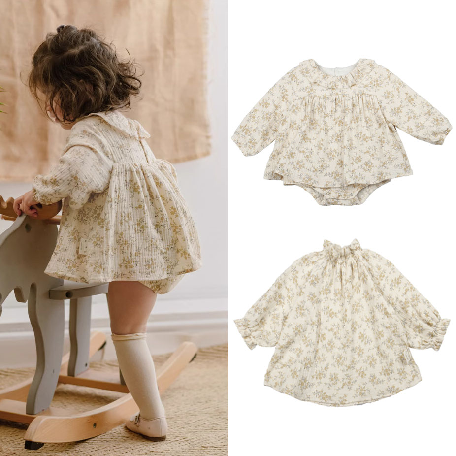 Bloemen Baby Meisje Jurken Len - Baby Clothing Organic recensie en prijs