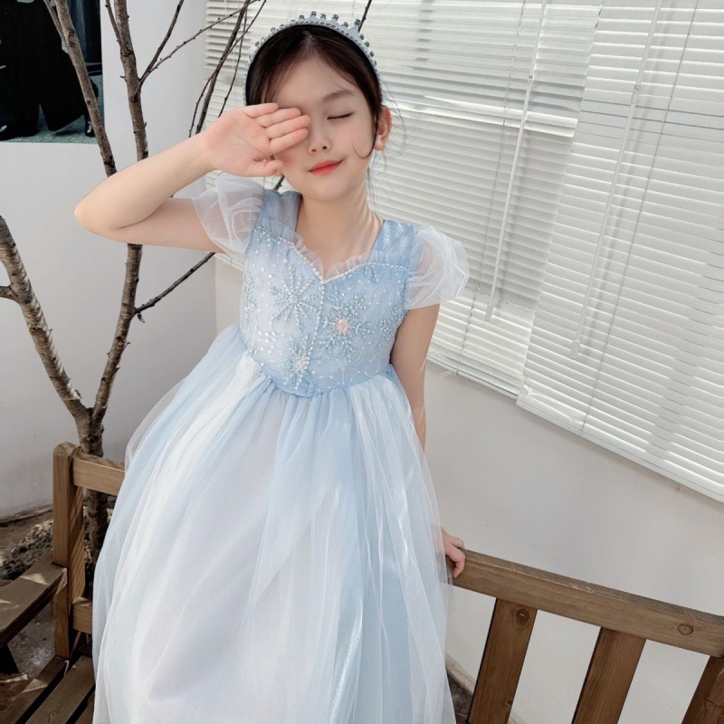 Geborduurde Elsa Meisjes Jurk  - Baby Clothing Dresser recensie en prijs